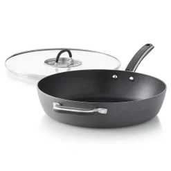 Food Network™ 12-in. Hard-Anodized Nonstick Space Saving Saute Pan With Lid