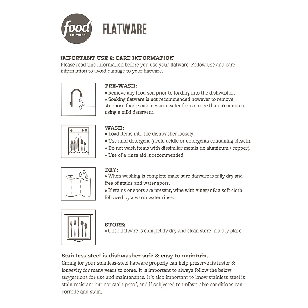 Food Network™ 4-pc. Flat Iron Dinner Knife Set - Image 2